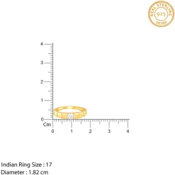Golden Signature Stone Ring For Him