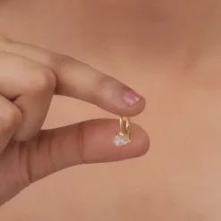 Golden Simple Zirconia Ring