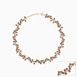 Golden Smoky Quartz Anklet
