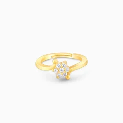 Golden Snowflake Ring