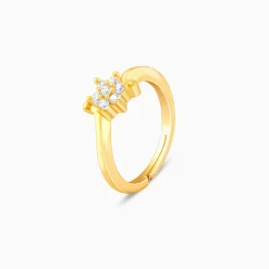 Golden Snowflake Ring