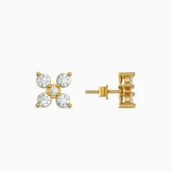 Golden Solstice Fleur Studs