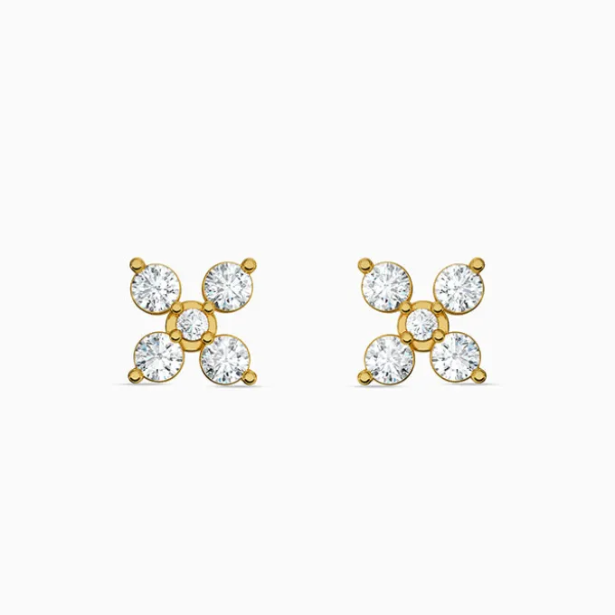 Golden Solstice Fleur Studs