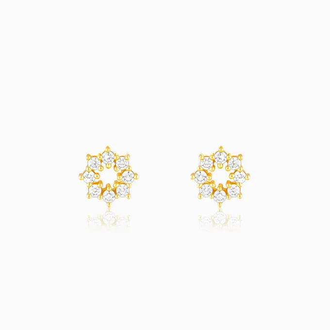 Golden Sparkling Earrings