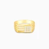 Golden Square in Rectangle Ring For Him