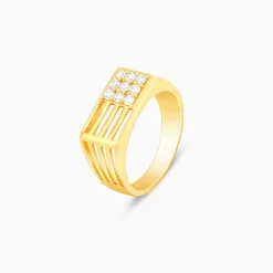 Golden Square in Rectangle Ring For Him