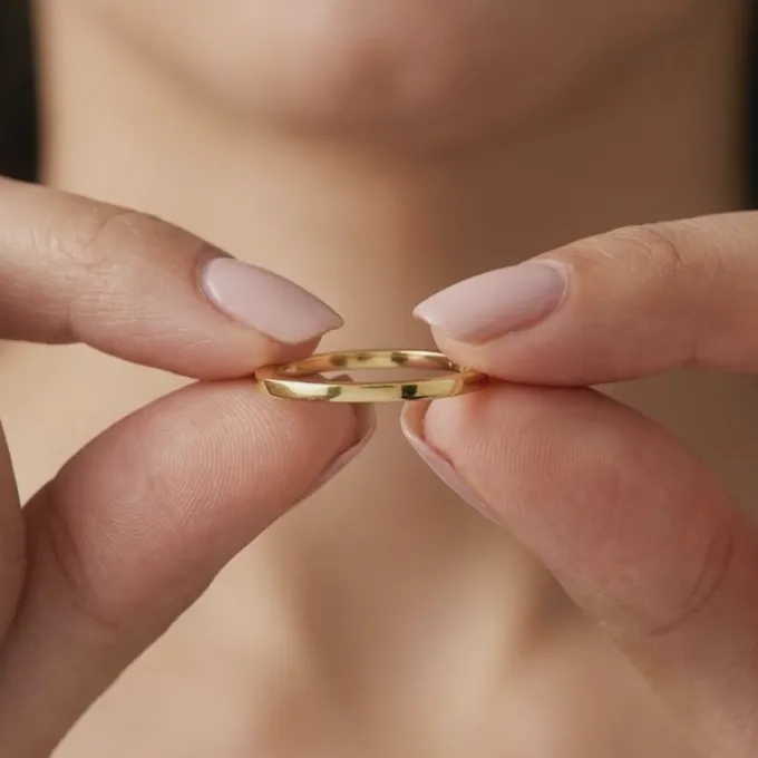 Golden Stack Rings (Size 12)