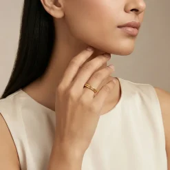 Golden Stack Rings (Size 12)