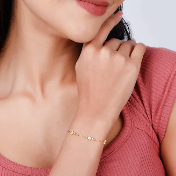 Golden Star Constellation Set Of Three