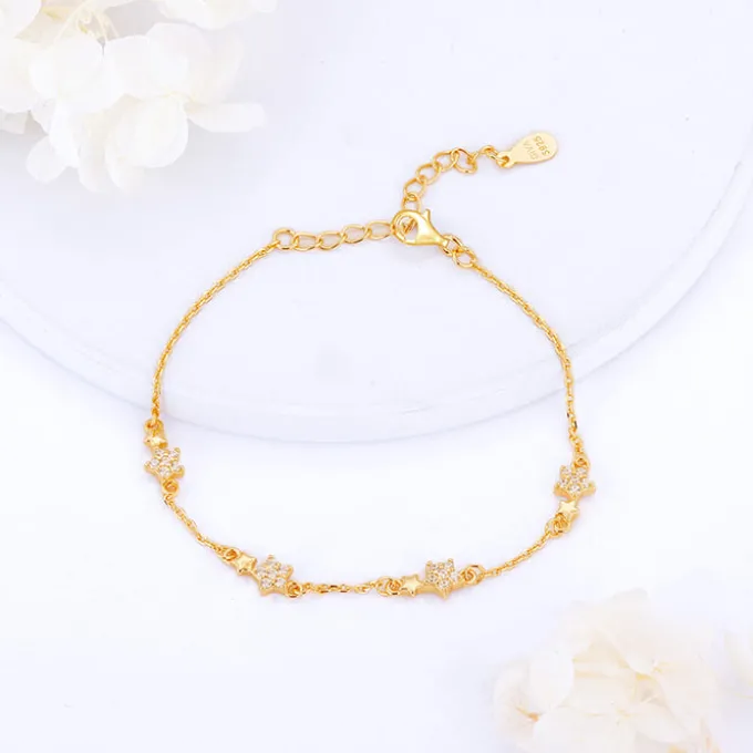 Golden Star Constellation Set Of Three