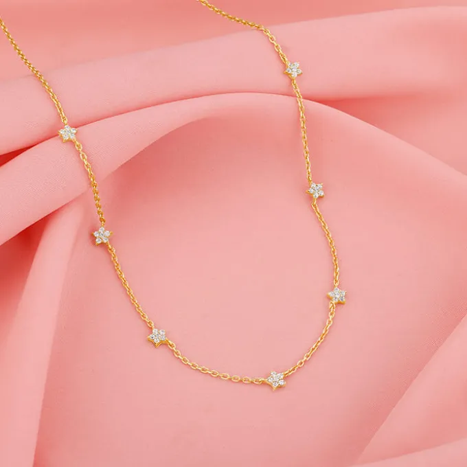 Golden Star Constellation Necklace