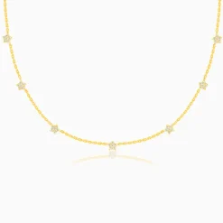 Golden Star Constellation Necklace