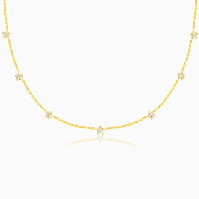 Golden Star Constellation Necklace