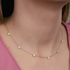 Golden Star Constellation Necklace & Bracelet Set