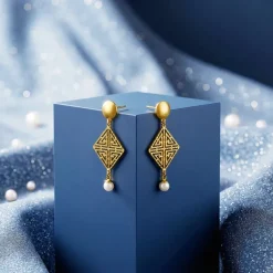 Golden Stay With Me Earrings
