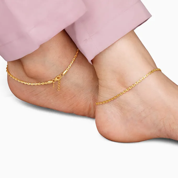 Golden Step Up Anklet