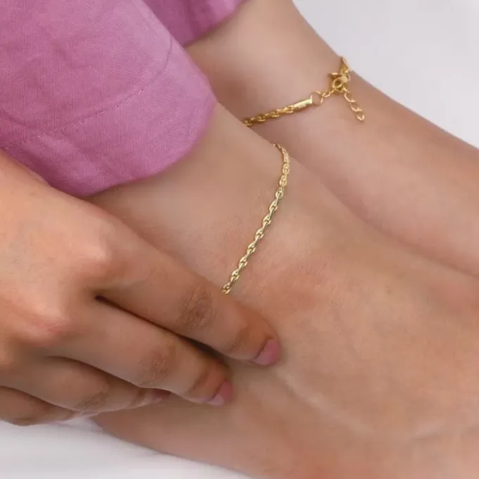 Golden Step Up Anklet