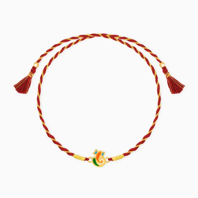 Golden Sukhkarta Grace Rakhi
