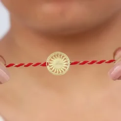 Golden Swastik Chakra Rakhi