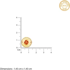 Golden Swastik Chakra Rakhi