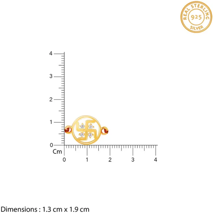 Golden Swastik Rakhi