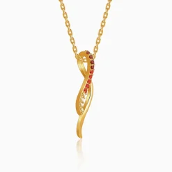 Golden Tanirika Pendant With Link Chain