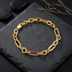 Golden Titan Link Bracelet For Him