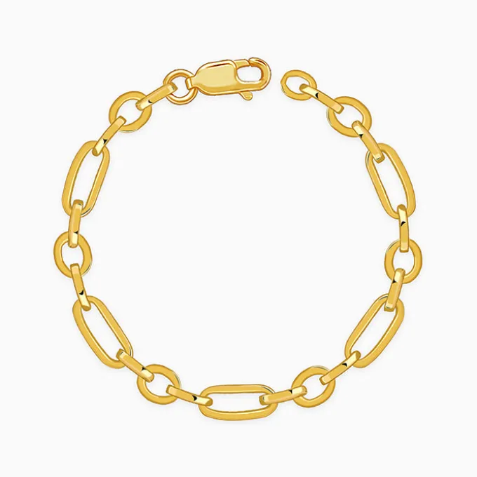 Golden Titan Link Bracelet For Him