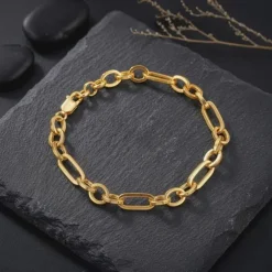 Golden Titan Link Bracelet For Him