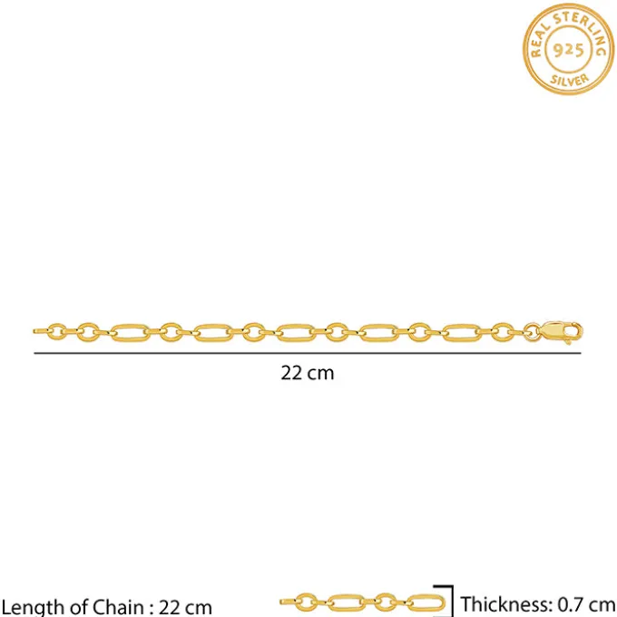 Golden Titan Link Bracelet For Him