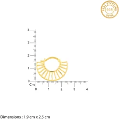 Golden Tracks Hoop Earrings