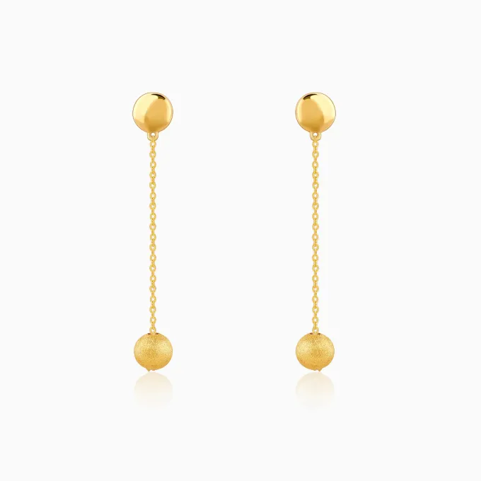 Golden Treasure Dangler Earrings