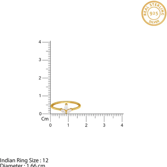 Golden Trinity Gleam Ring