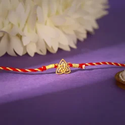 Golden Trinity Rakhi