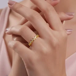Golden Urban Loop Ring