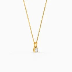 Golden Velvet Radiance Pendant with Link Chain