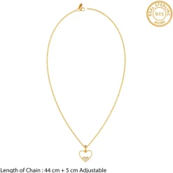 Golden Velvet Romance Pendant with Link Chain