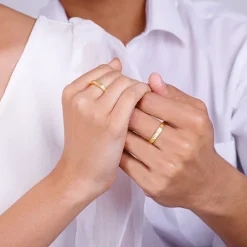 Golden Vintage Couple Bands