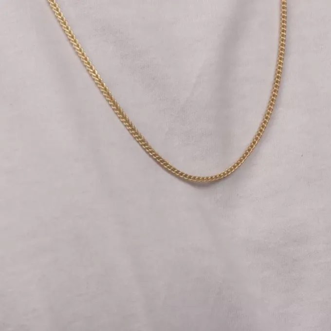 Golden Whispering Weave Chain For Him