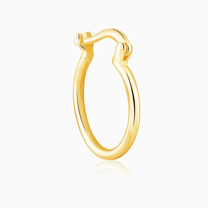 Golden Work Hoop Earrings