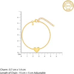 Golden Your Heartbeat Bracelet