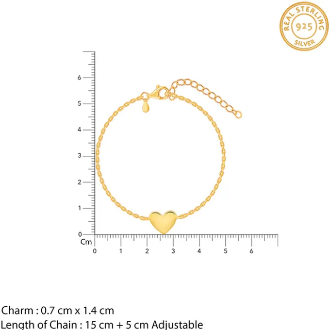Golden Your Heartbeat Bracelet