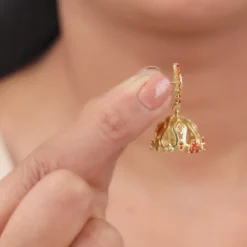 Golden Zafira Crown Earrings