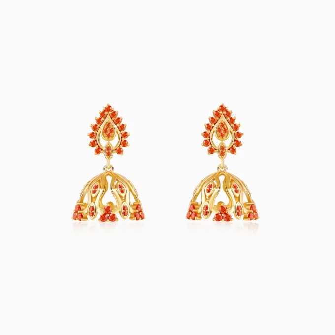Golden Zafira Crown Earrings