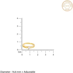 Golden Zircon Bliss Ring