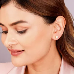 Golden Zircon Earrings