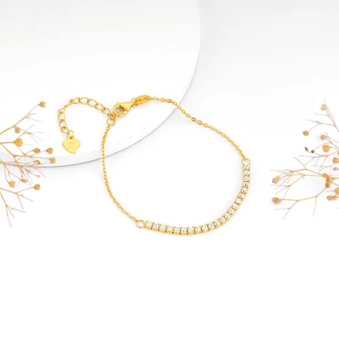 Golden Zircon Joy Tennis Bracelet