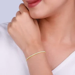 Golden Zircon Joy Tennis Bracelet