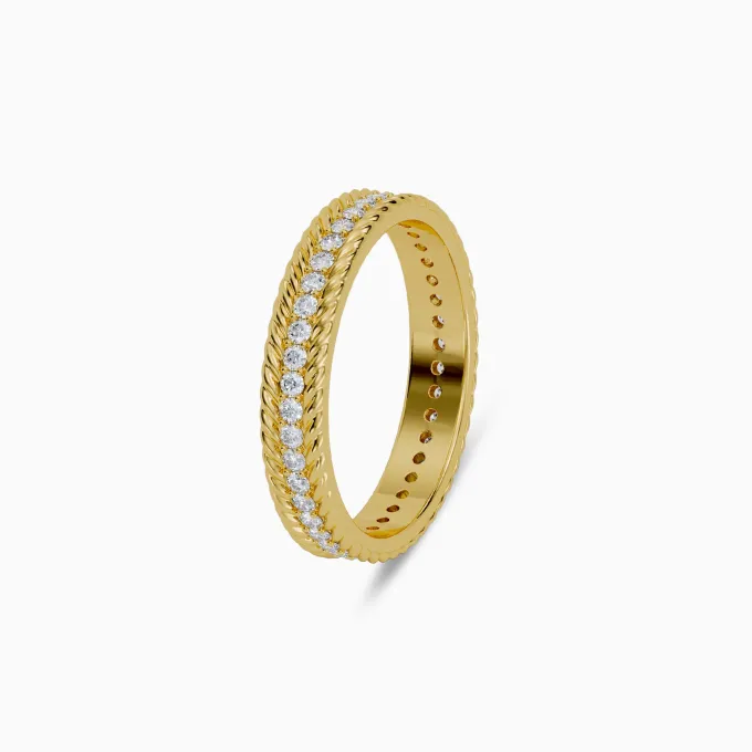 Golden Zircon Sprig Ring (Size 12)