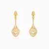 Golden Zircon Studded Chime Earrings